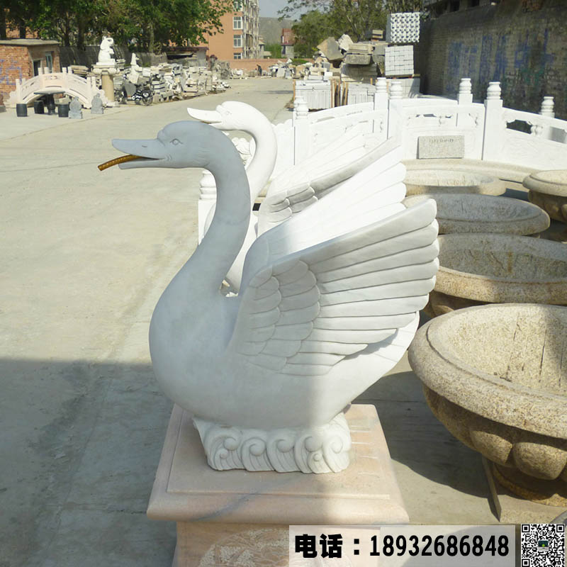 汉白玉喷水天鹅石雕加工.jpg